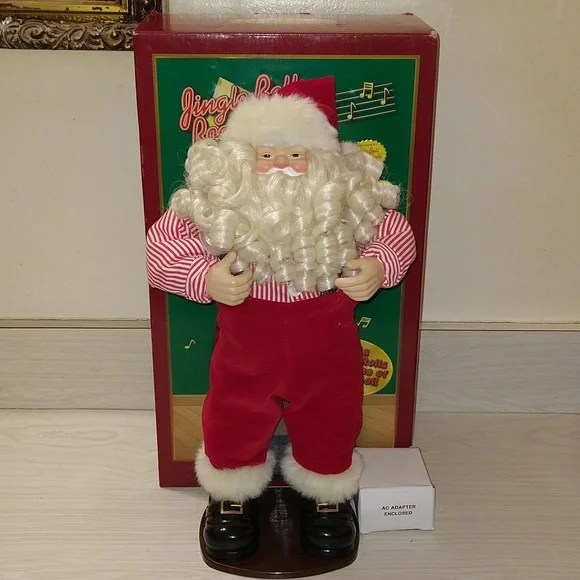 希少　レトロ　ダンシングサンタ　Jingle Bell Rock Santa Jingle Bell Rock Dancing Santa Christmas Fantasy Ltd 1998 - Etsy
